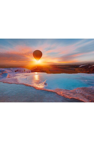 Zumzeria Pictură pe pânză Apus de soare în flăcări, 80x50cm, canvas330,