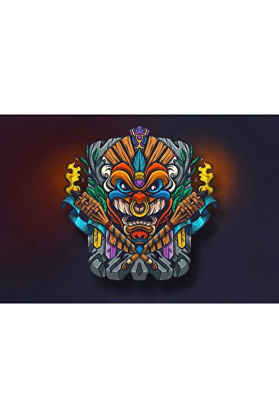 OEM Poster Ilustrație Totem Tiki, 61x90cm, poster1249, Zumzeria