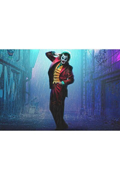 OEM Poster Joker îmbrăcat într-o față fericită, Fanart, 61x90cm, poster2468, ...