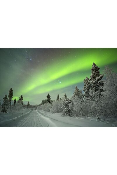 Zumzeria Pictură pe pânză Spectaculos Aurora Boreală Cer, 80x50cm, canvas75,