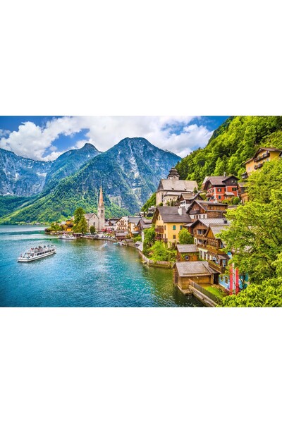 Zumzeria Tablou Canvas Beautiful Salzburg View, 80x50cm, tabloucanvas1208,