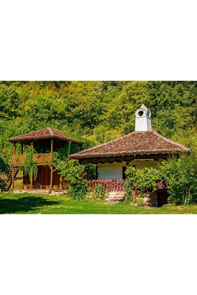 Zumzeria Tablou Canvas Picturesque Rural Landscape, 80x50cm, tabloucanvas1072,