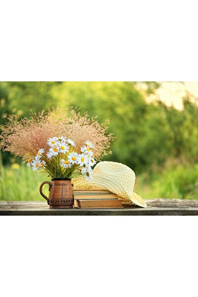 Zumzeria Tablou Canvas Chamomile Bouquet Presentation, 80x50cm, tabloucanvas1...