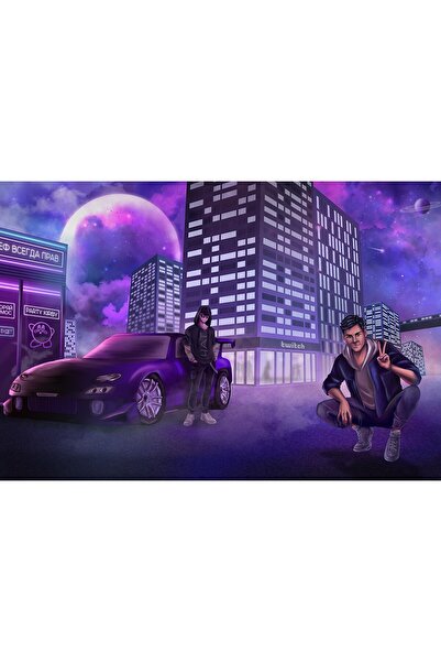 OEM Poster Space Cyberpunk, 61x90cm, poster2082, Zumzeria