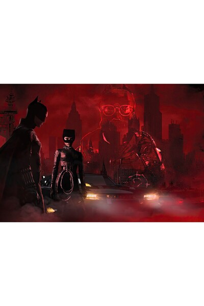 Zumzeria Tablou Canvas The Batman Movie International, 80x50cm, tablou758,