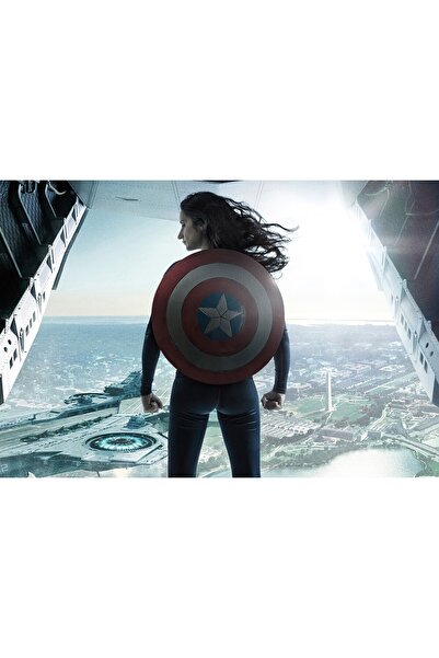 Zumzeria Tablou Canvas The Winter Soldier Girl Cosplay, 80x50cm, tablou583,