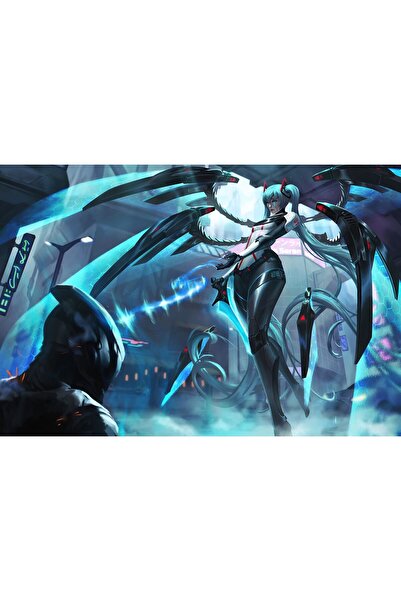 OEM Poster Kayle X Miku Hatsune League Of Legends, 61x90cm, poster1775, Zumzeria