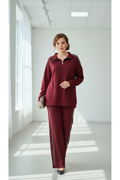 LİBREPRİVE Zippered Front Stres Printed Stylish Suit