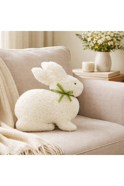 zabonti home Tedy Tavşan Yastık, Dekoratif Kırlent
