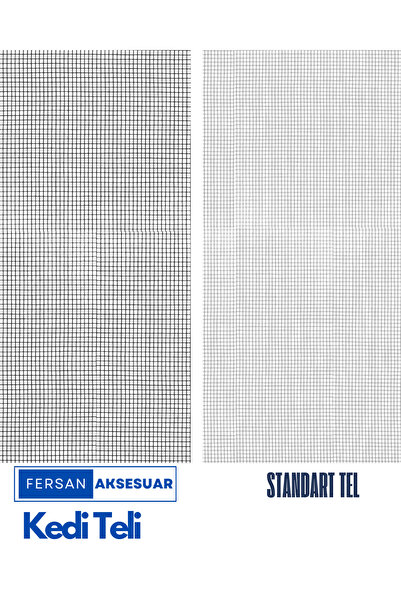 FERSAN AKSESUAR YIRTILMAZ SİNEKLİK KEDİ TELİ (PET TÜL) (EN: 140 CM - UZUNLUK: 100 CM)