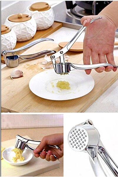Kitchen Beauty Paslanmaz Çelik Pense Sarımsak Ezici