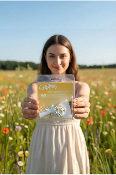 Gorgeous Aynalı Minik Buket Sevgiliye Özel Hediye Minik Beyaz Papatya Buketi