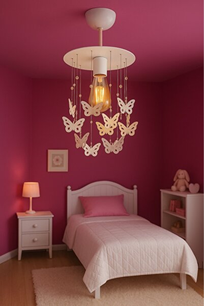 VENON Pınar Tekli 🦋 20x20 Normal 🦋KELEBEK🦋 Sarkıt Tekli Avize Antre Hol Be...