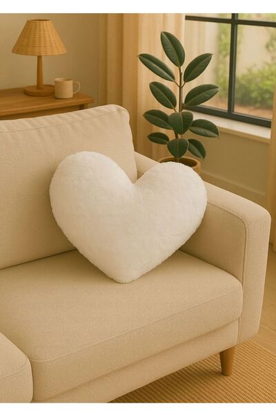 Plush Soft HERİBOM Плюшева декоративна подушка у формі серця Імпортна Toscano