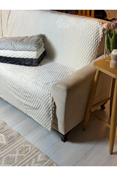 GÜRLEK TEKSTİL Non-Slip Luxury Plush Sofa Cover Washable, Soft Textured 170 X...