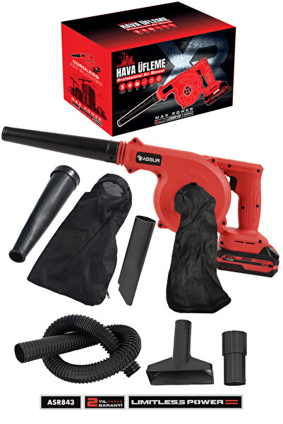 ASSUR Profesyonel 21v Çift Akülü Kompresör Şarjlı Hava Üfleme Makinesi