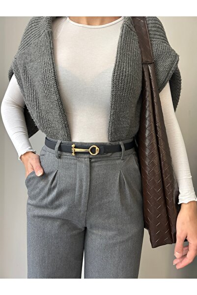 LİA KEMER Curea clasică pentru femei, cu cataramă lungă, aurie, curea pentru ...