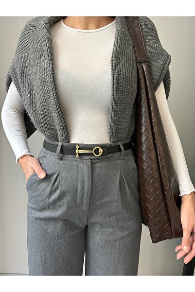 LİA KEMER Curea clasică pentru femei, cu cataramă lungă, aurie, curea pentru ...