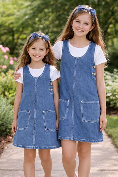 Ede Tekstil Jeans Girls' Denim Jacket Dress