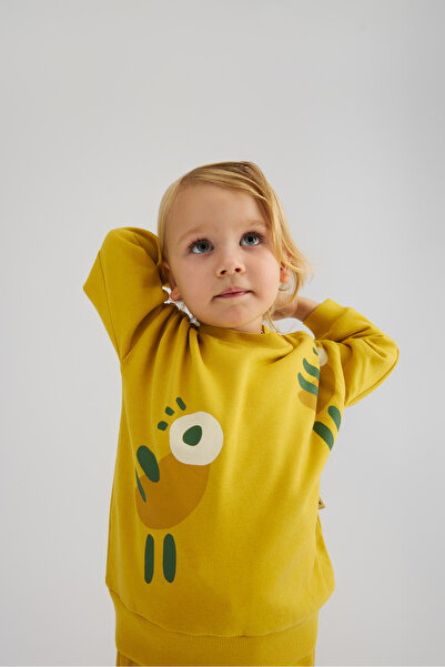 Little Yucca "Grow" Sweatshirt - Mustard