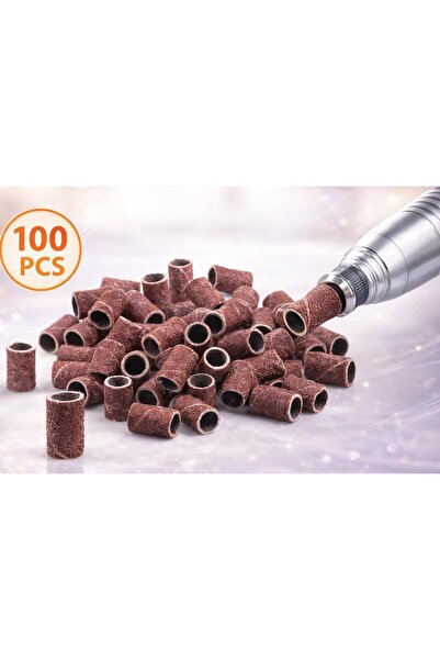 SİNKA 100 Adet Nail Art Tırnak Freze Uyumlu Zımpara Pedikür Manikür Törpü Uç ...