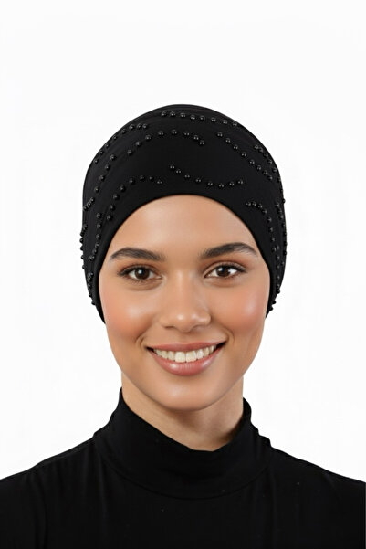 elysianfidan Μαύρο έτοιμο τουρμπάν με κουμπιά, μελιτζάνα, κατάλληλο για ιατρι...