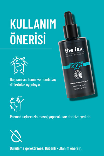 the fair. Argan Drone Targeted Kepek Karşıtı Ve Besleyici Saç Bakım Serumu 50 ml