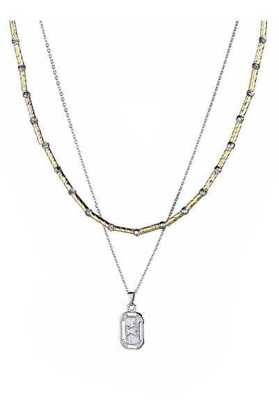 Klips Concept قلادة سلسلة مزدوجة من طراز دوريكا