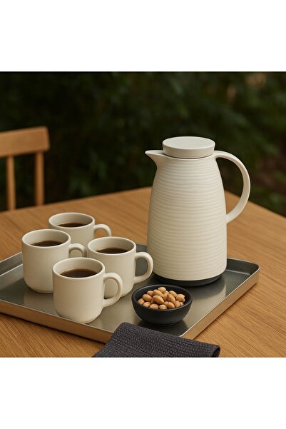 BASURRAH ترمس شاي وقهوة مفرد سعة 1 لتر بيج