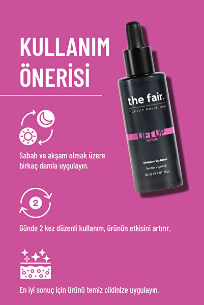the fair. the fair Lift Up Now Peptit Cilt Serumu Sıkılaştırıcı ve Kırışıklık Karşıtı Yaşlanma Karşıtı Serum 30 ml
