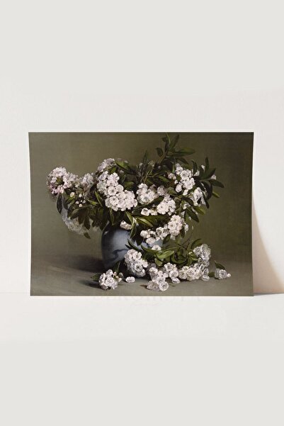 HOME DEKORİSTA Vintage Çiçek Poster, Galeri Duvarı, Sanatsal Baskı, Çiçek tab...