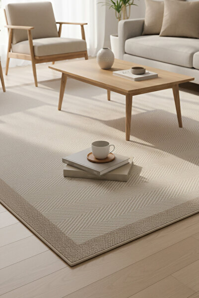 outlet halı deposu istanbul halı deposu Krem Kolay Temizlenen Hasır Doku Balı...