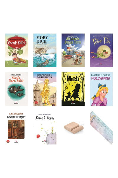 yeti kitap 8-13 Yaş Dünya Çocuk Klasikleri 10 Kitap MEB Tavsiyeli 100 Temel E...