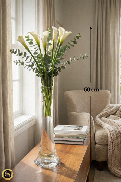 Snow Homs Vază de sticlă cu picior de elefant înalt de 60 cm Vază Pinterest V...