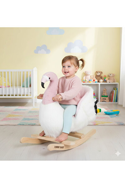 Tommybaby Egitici Peluş Sallanan At Ahsap Sallanan At