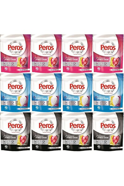 Peros Pratik Matik Çamaşır Deterjanı Kapsülü - Tableti 312 Adet (12PK*26) (Ka...