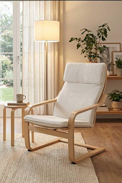 Reyo Home Florida Tv Koltuğu & Dinlenme Koltuğu & Balkon Teras Koltuğu Krem
