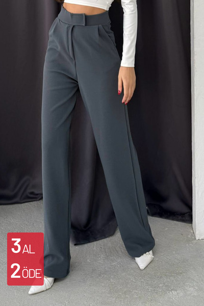 Balenbi Γυναικείο παντελόνι Palazzo με κλείσιμο Lycra Velcro - 1077