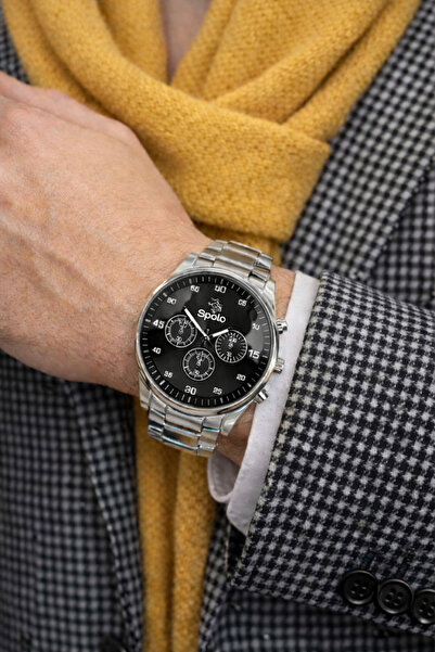 S.POLO YENİ SPOR MODEL GÜMÜŞ RENK ERKEK KOL SAATİ BİLEKLİK HEDİYELİ BABALAR G...