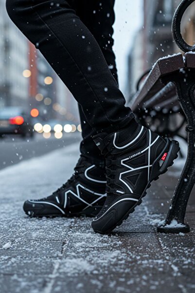 BIG KING Černé outdoorové trekingové pánské sportovní boty