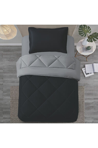 Donetella طقم لحاف من قطعتين - مقاس مفرد 170×230 سم، مصنوع من الألياف الدقيقة...