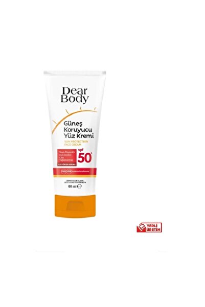 dear body Güneş Koruyucu Yüz Kremi Spf50 60 Ml Yüksek Koruma
