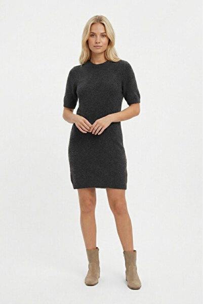WAS Crew Neck Short Sleeve Knitwear Knitted Dress