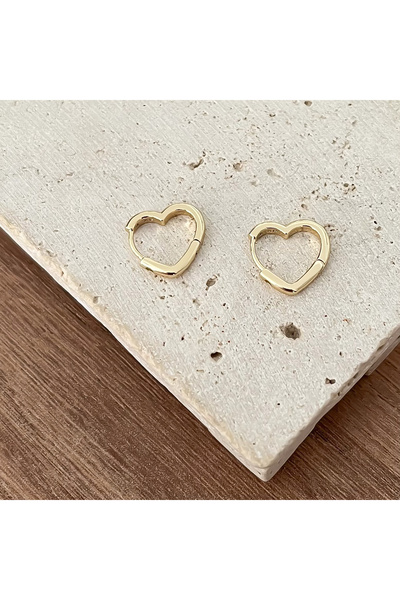 ATELİER GİZEM Xuping حلقة ذهبية غير قابلة للتشويه من الفولاذ على شكل قلب للأطفال