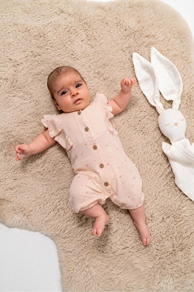 Bubbles %100 ORGANİK PAMUK EOKE TEX SERTİFİKALI AY YILDIZ BASKI KIZ BEBEK YAZ...