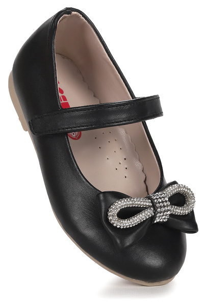 KARAMAZI Papion Papion Stone Velcro Pantofi de balerina pentru fete