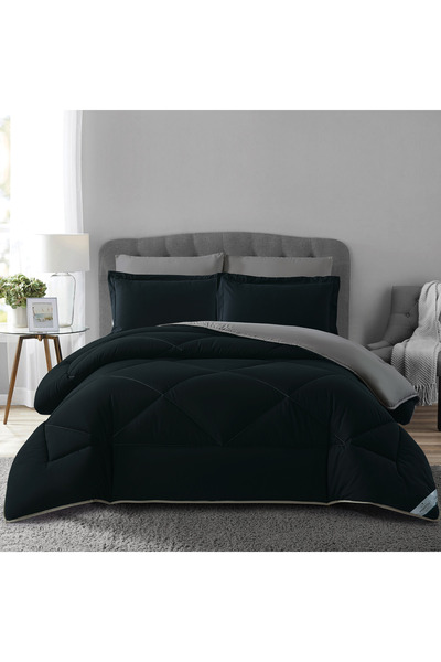 Donetella طقم لحاف من 6 قطع - مقاس كينج 260 × 240 سم، مصنوع من الألياف الدقيق...