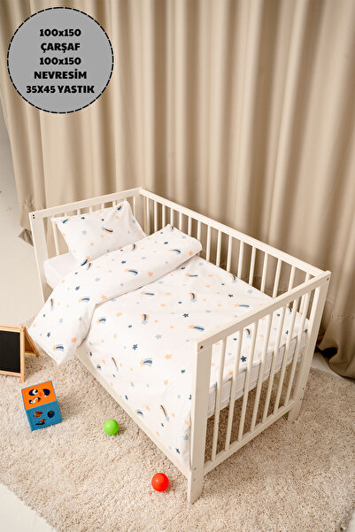 Minidola Bebek Nevresim Takımı, Fermuarlı, 100x150 cm