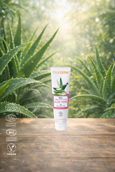 Florame Organik Aloe Vera Jeli 150 ml - %100 Doğal - Vegan - Yoğun Nem