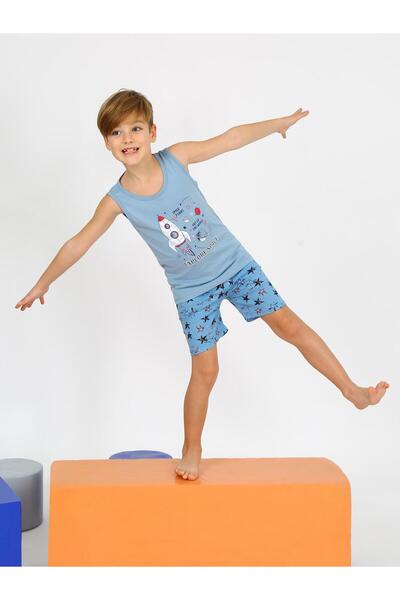 vitmo Boy's 100% Cotton Give Me Pajama Set with Straps